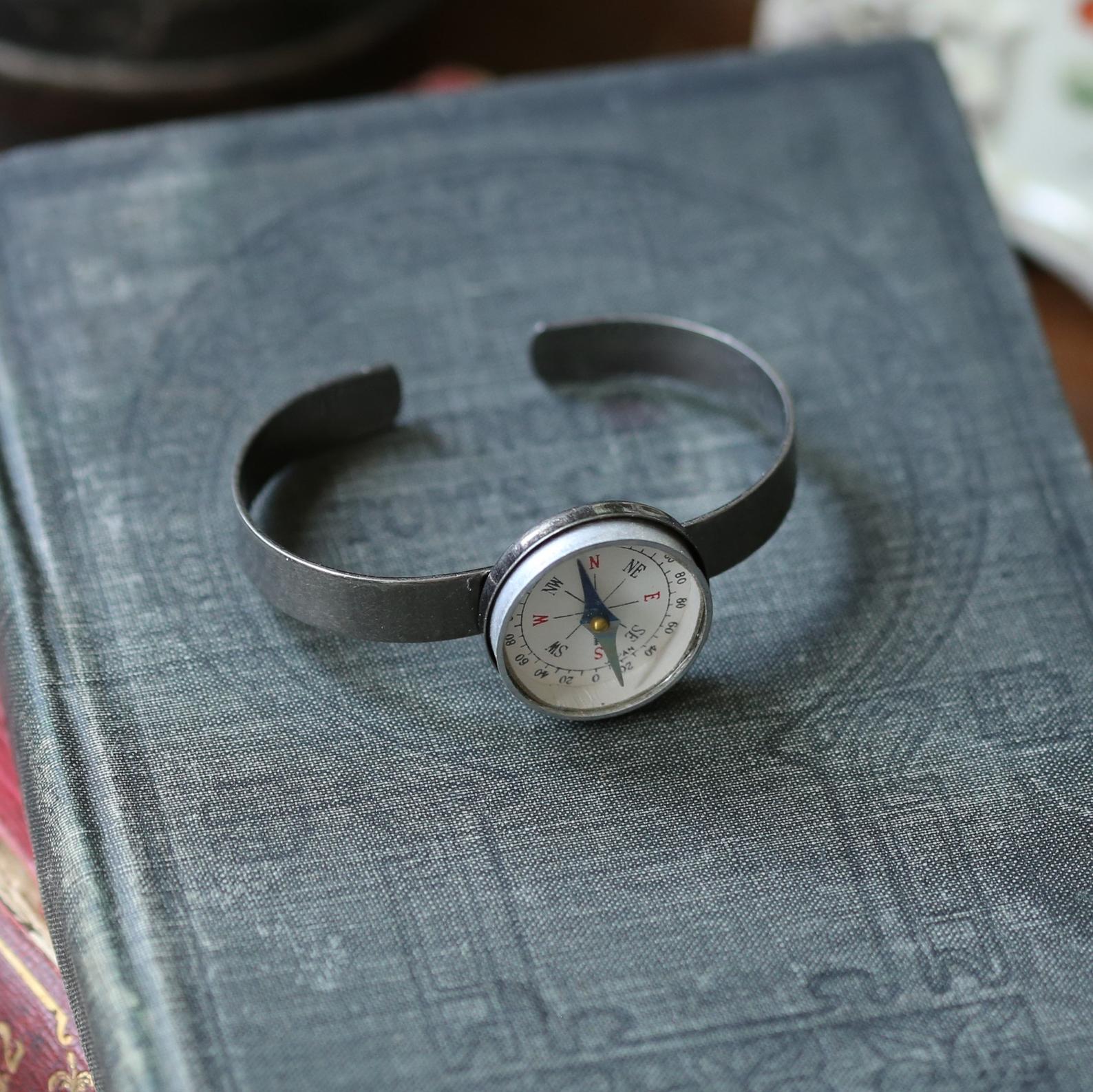 Compass Cuff Adjustable Bracelet Unisex