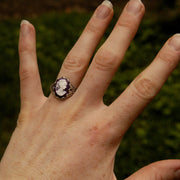 Purple Lady Cameo Ring