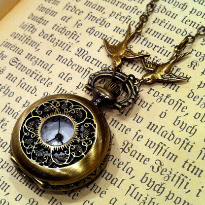 Brass Pocket Watch Necklace number 4