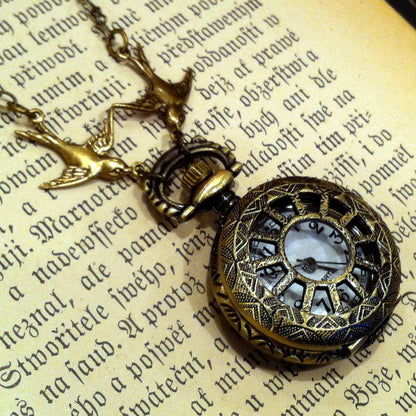 Brass Pocket Watch Necklace number 2