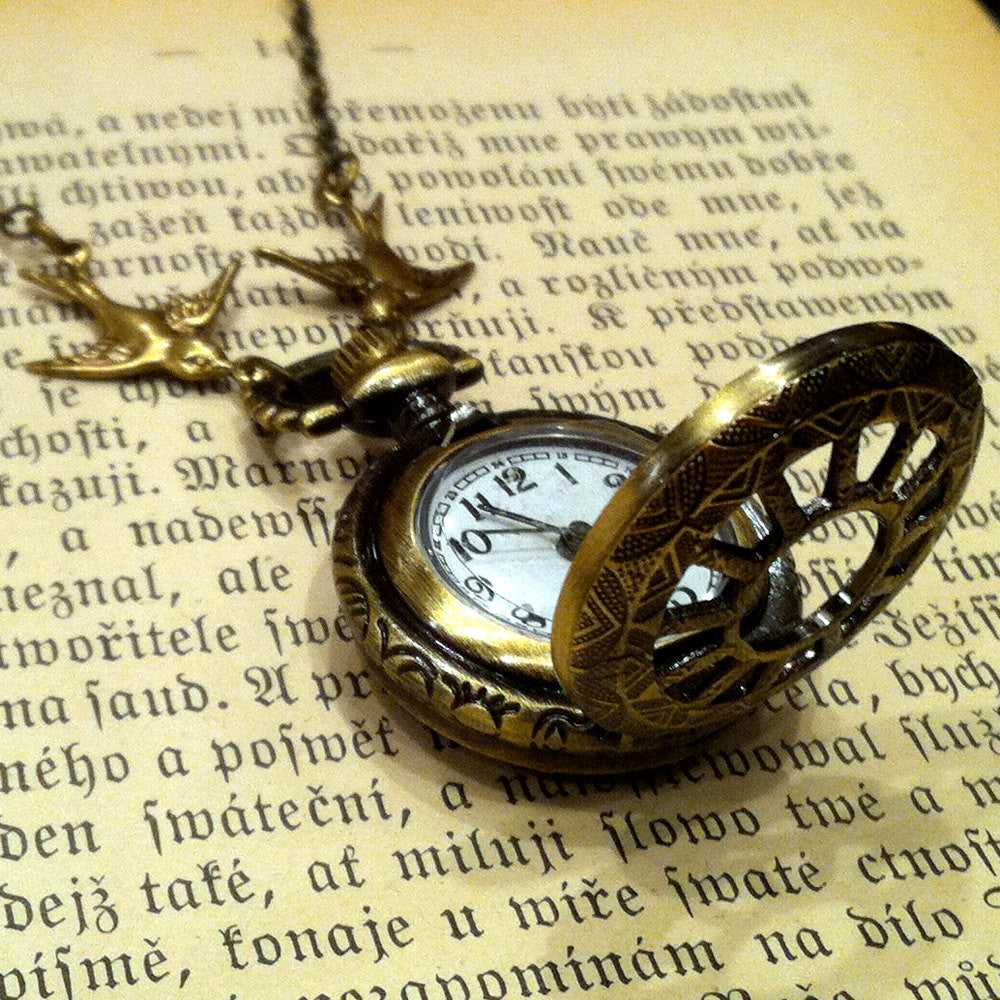 Brass Pocket Watch Necklace number 2