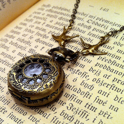 Brass Pocket Watch Necklace number 9