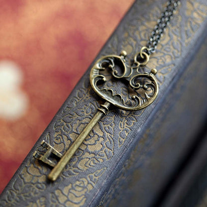 Bronze Skeleton Key Necklace