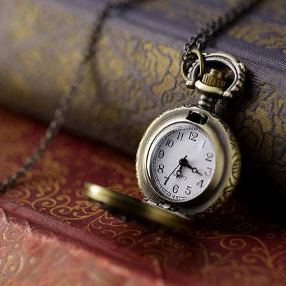 Brass Pocket Watch Necklace number 11