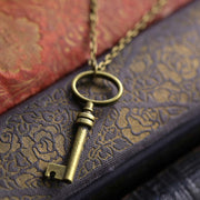 Bronze Key Pendant Necklace