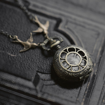 Brass Pocket Watch Necklace number 20