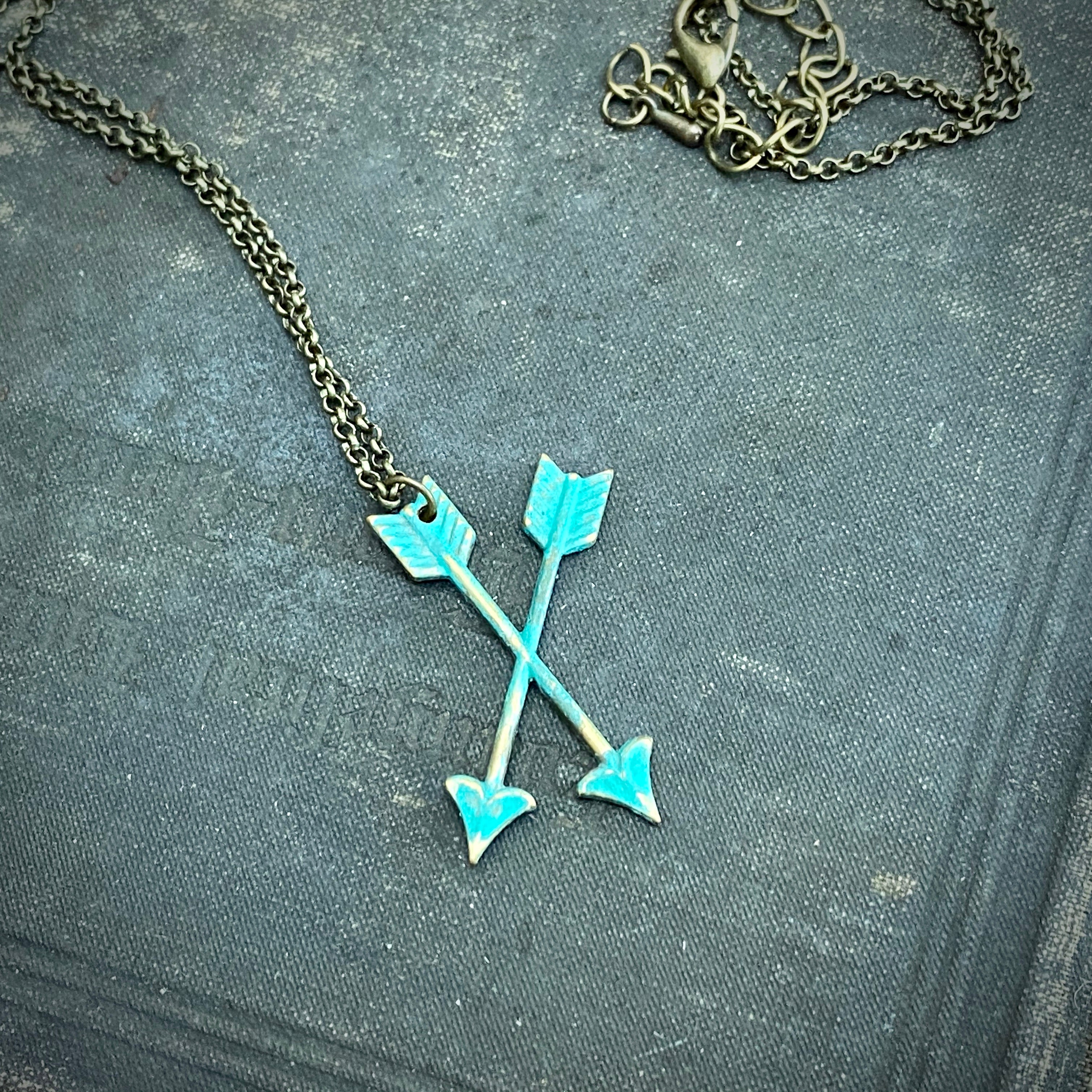 Crossed Arrows Necklace