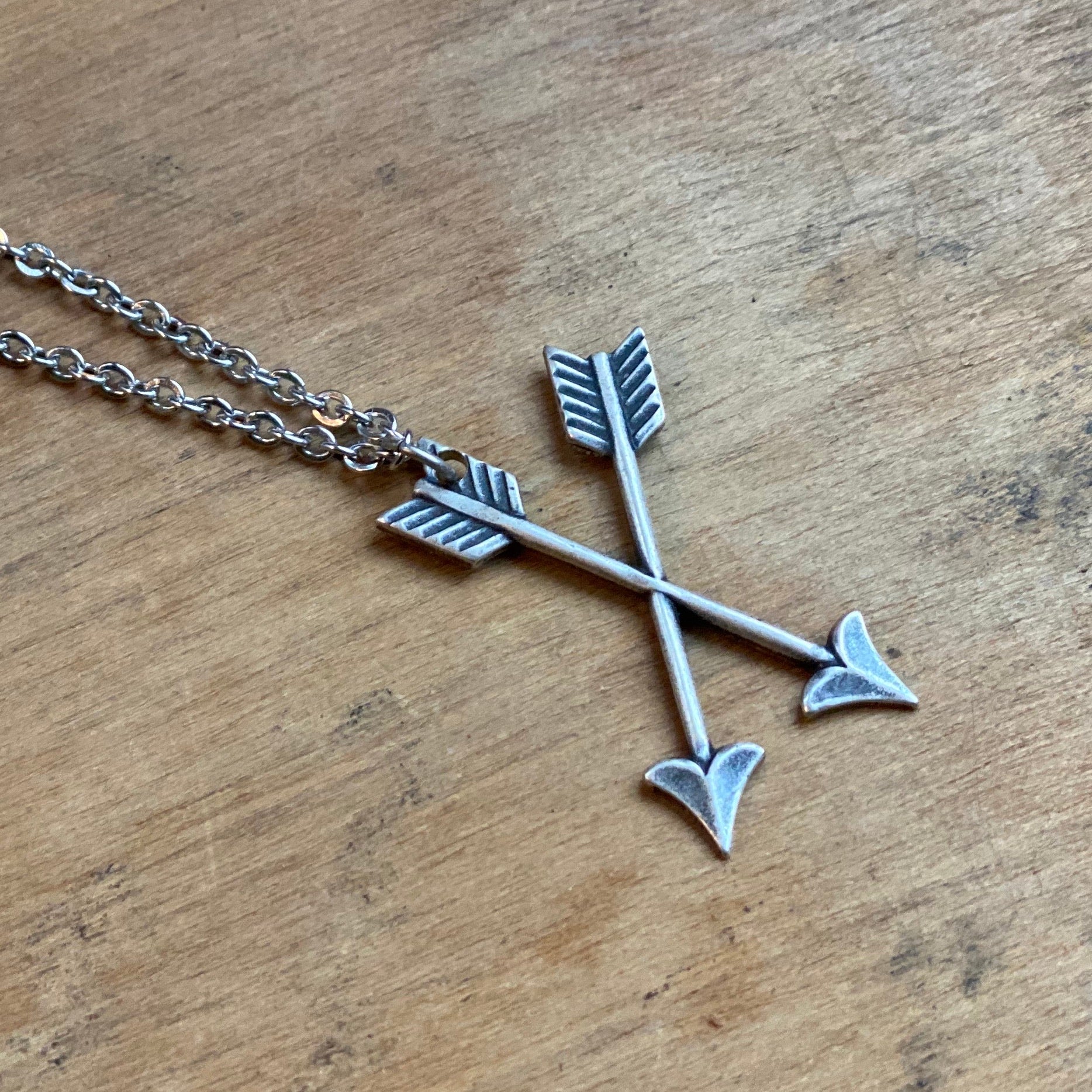 Crossed Arrows Necklace