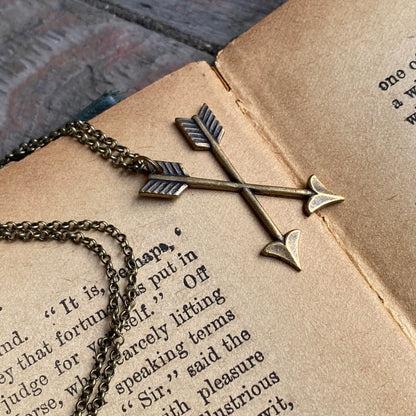 Crossed Arrows Necklace