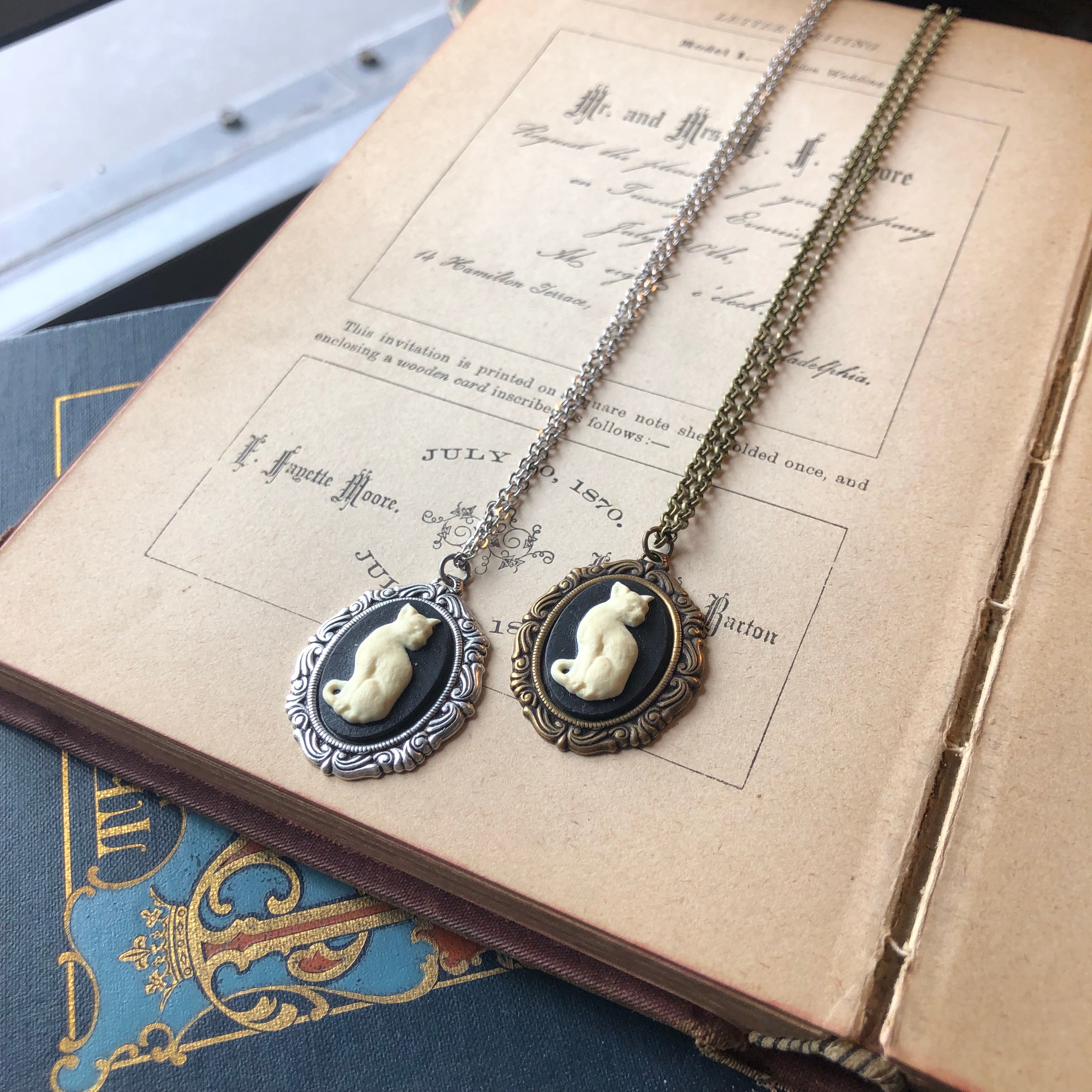 Cat Cameo Necklace