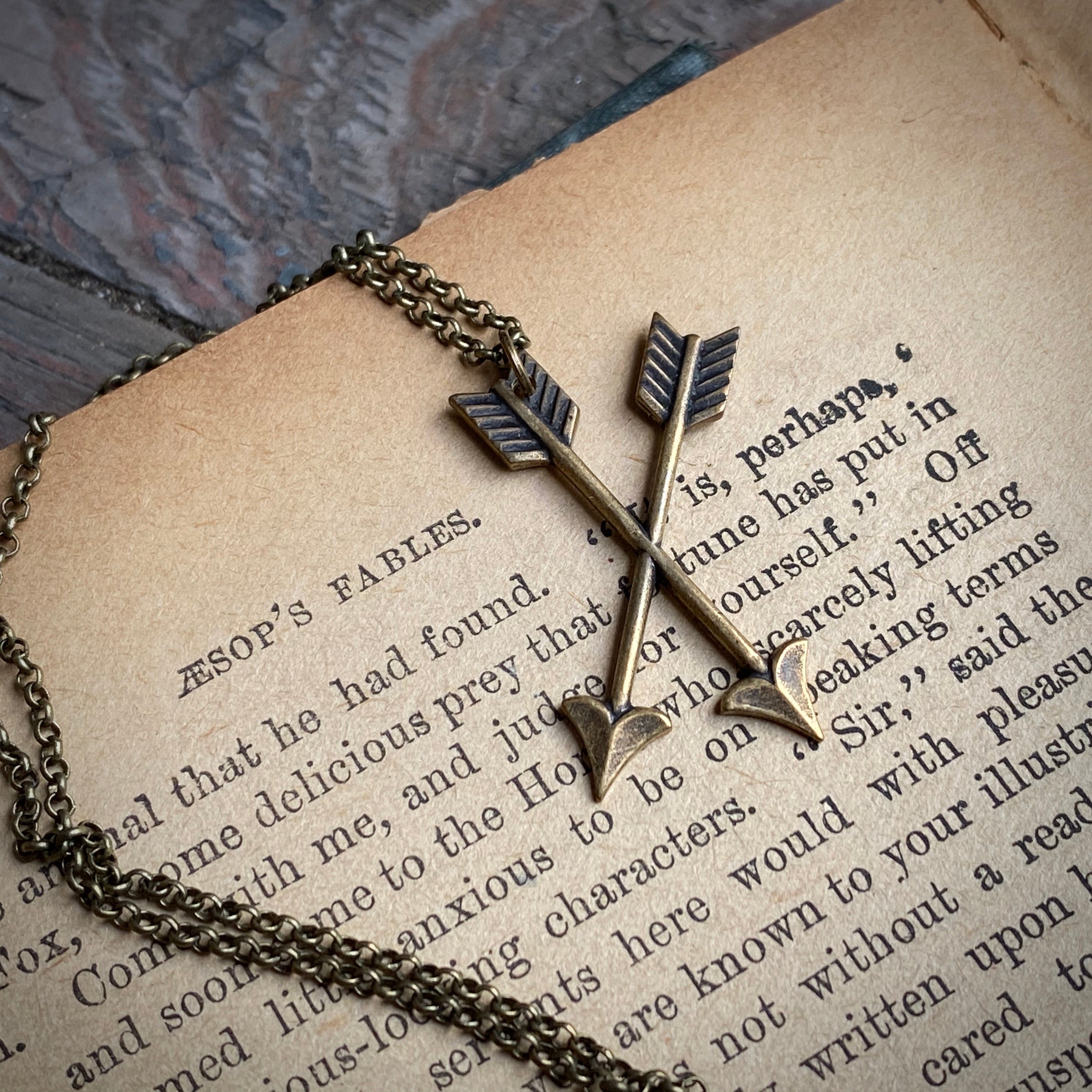 Crossed Arrows Necklace