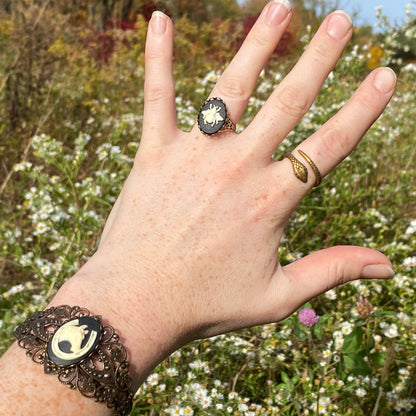 Angel Cameo Cuff Bracelet