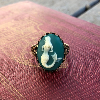 Mermaid Cameo Ring