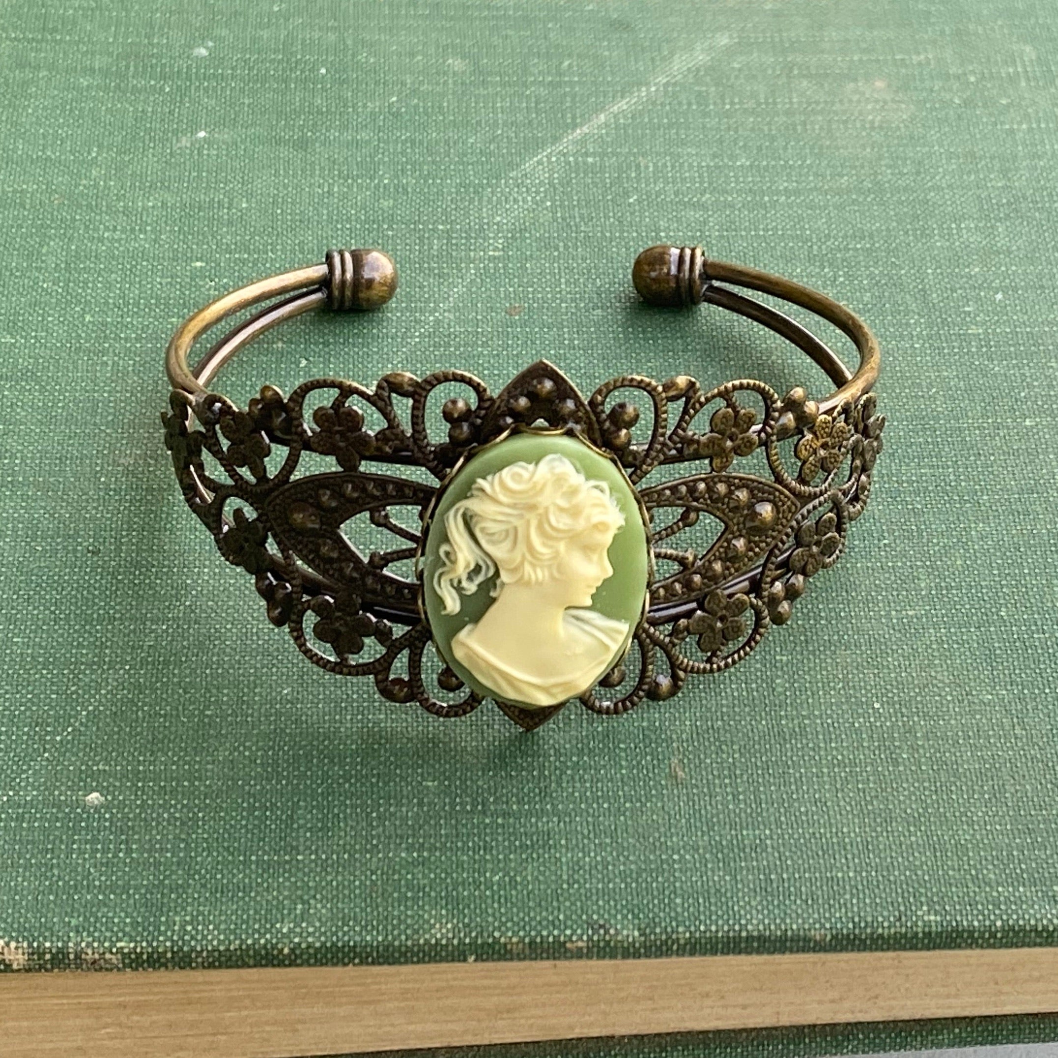 Lady Cameo Cuff Bracelet