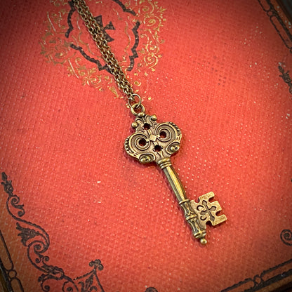 Bronze Key Necklace