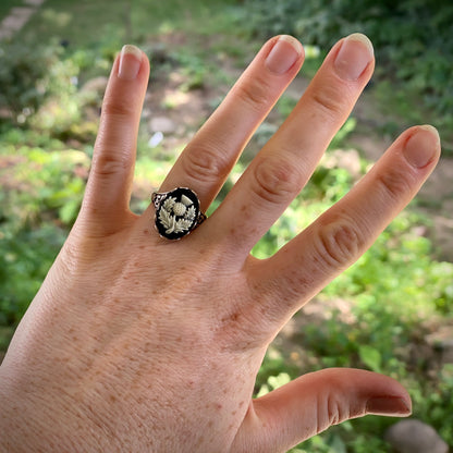 Scottish Thistle Cameo Ring