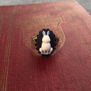 Rabbit Cameo Ring