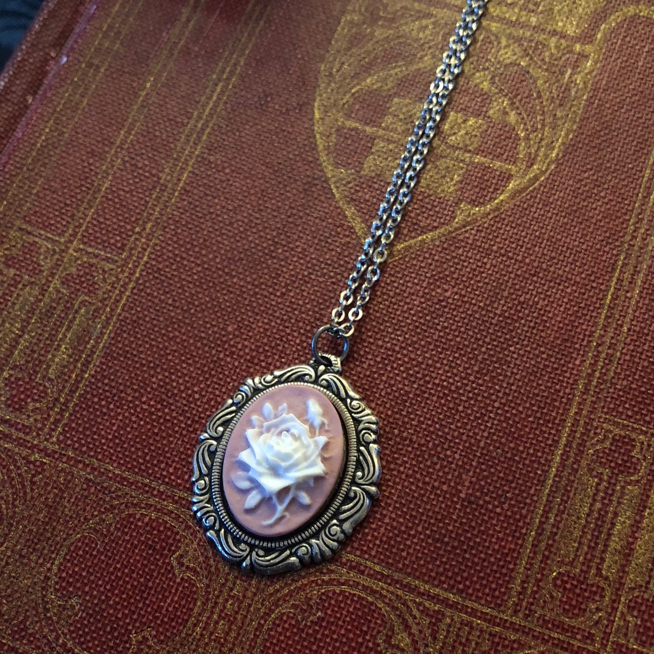 Rose Cameo Necklace