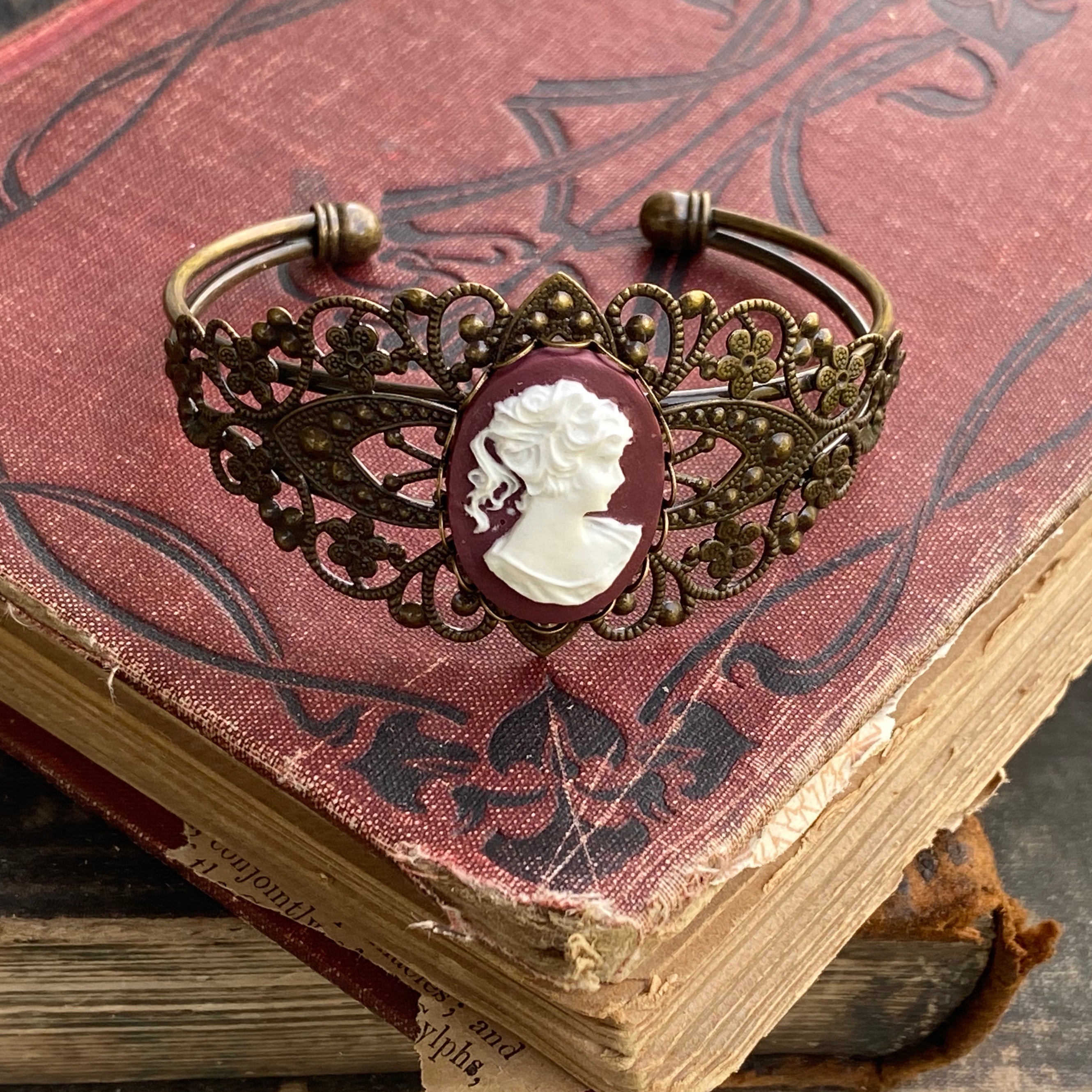 Lady Cameo Cuff Bracelet