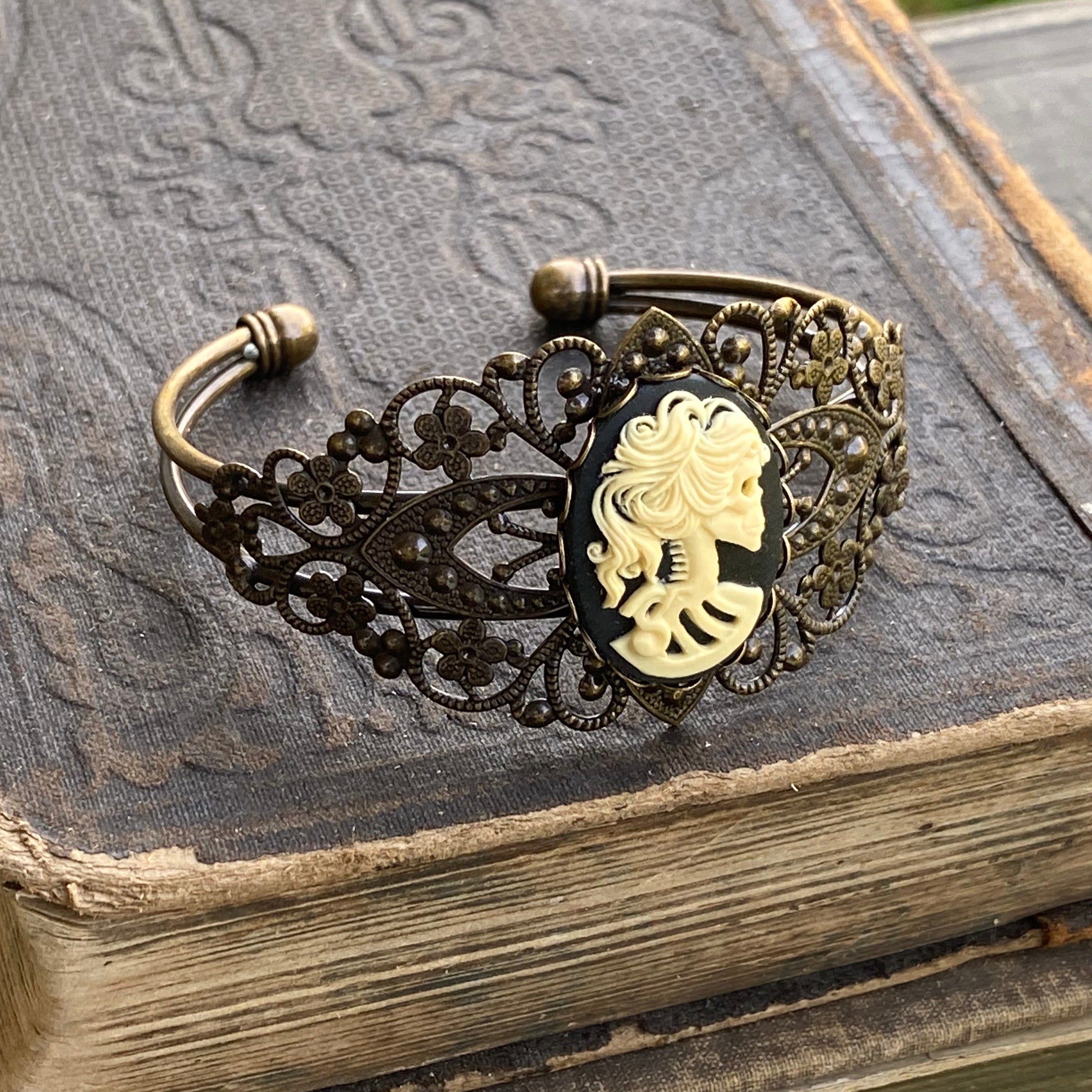 Skeleton Lady Cuff Bracelet