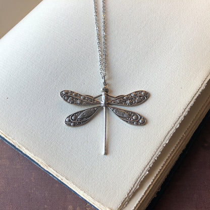 Victorian Dragonfly Necklace