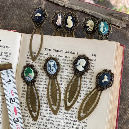 Cameo Filigree Brass Bookmark- Choose a Style