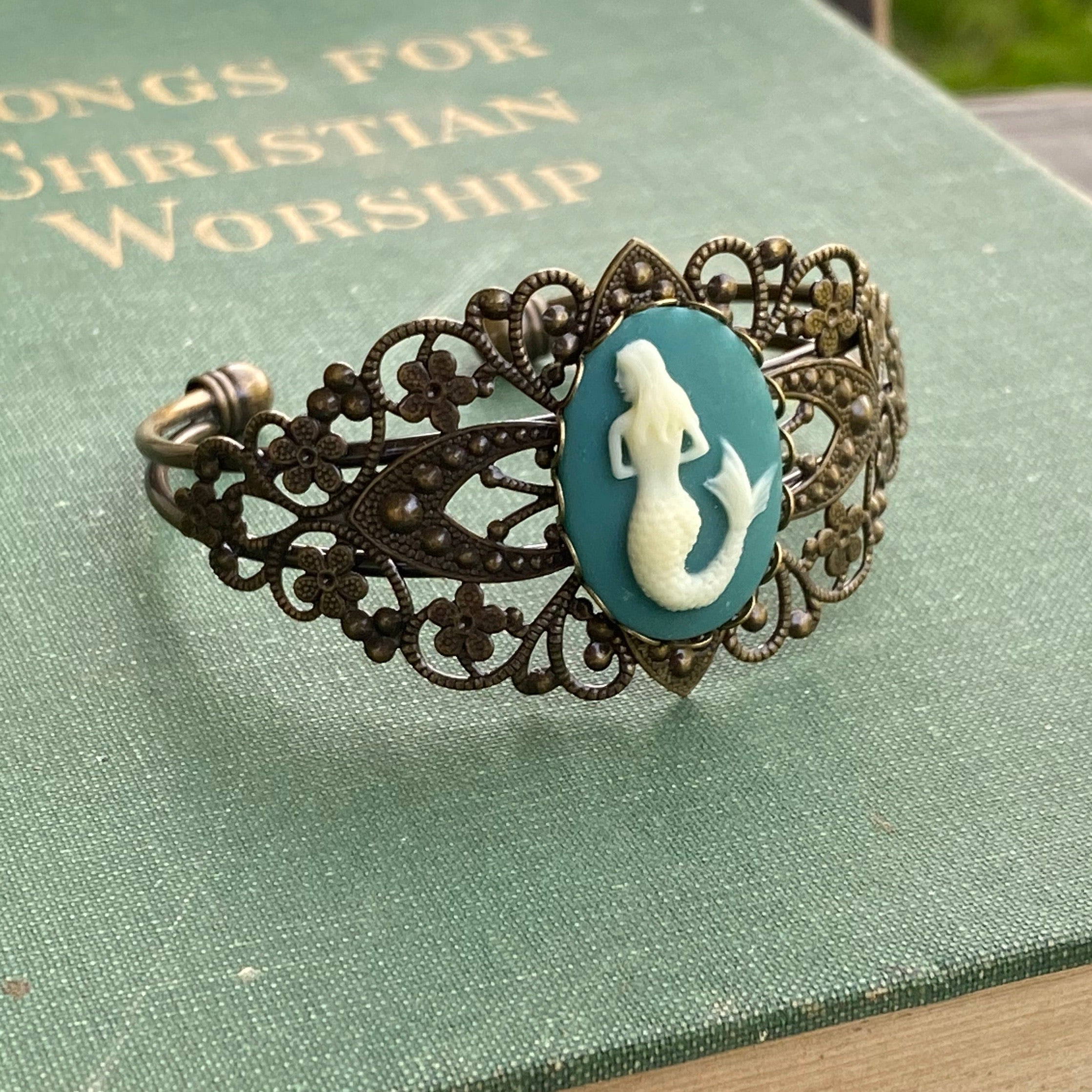 Mermaid Filigree Cuff Bracelet