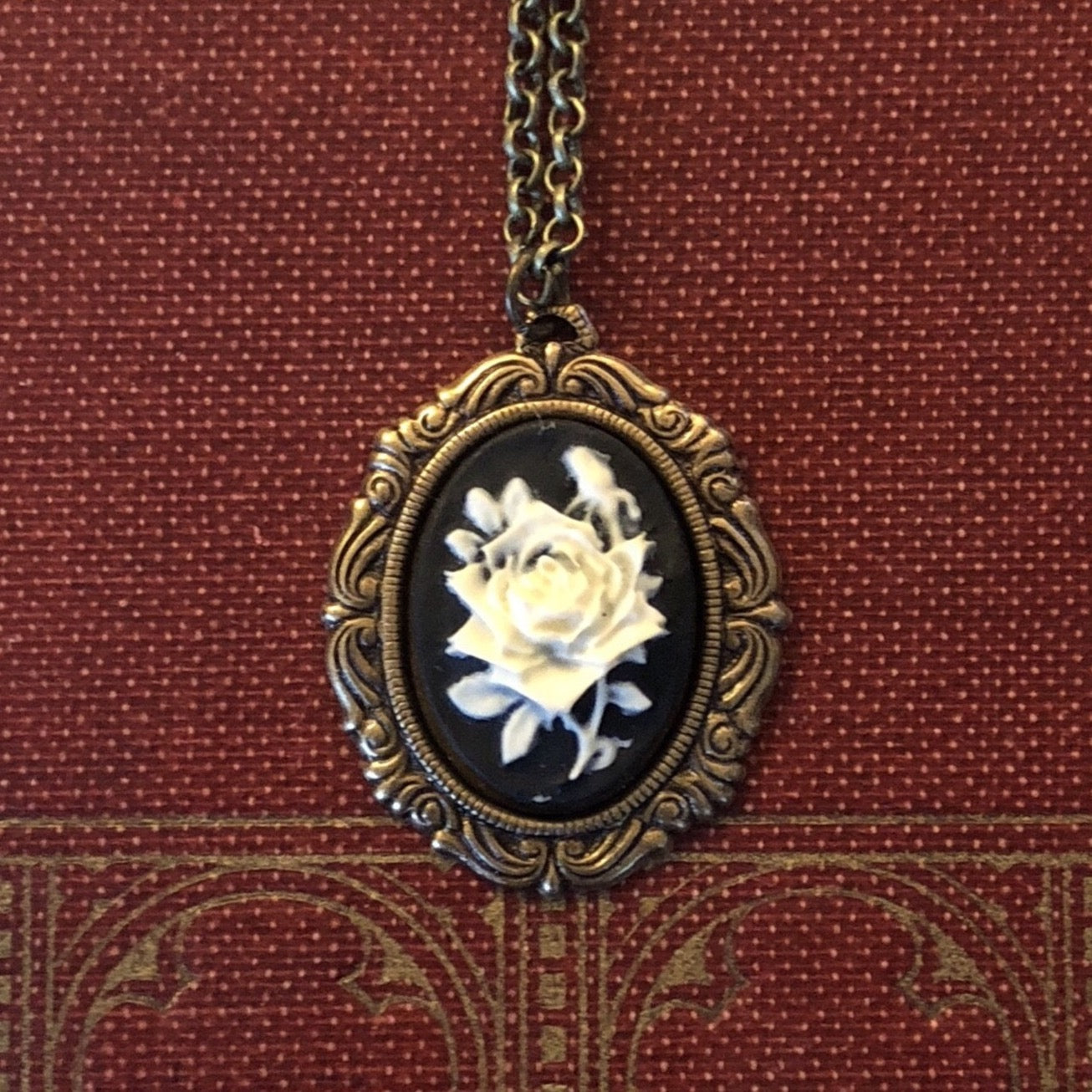 Rose Cameo Necklace