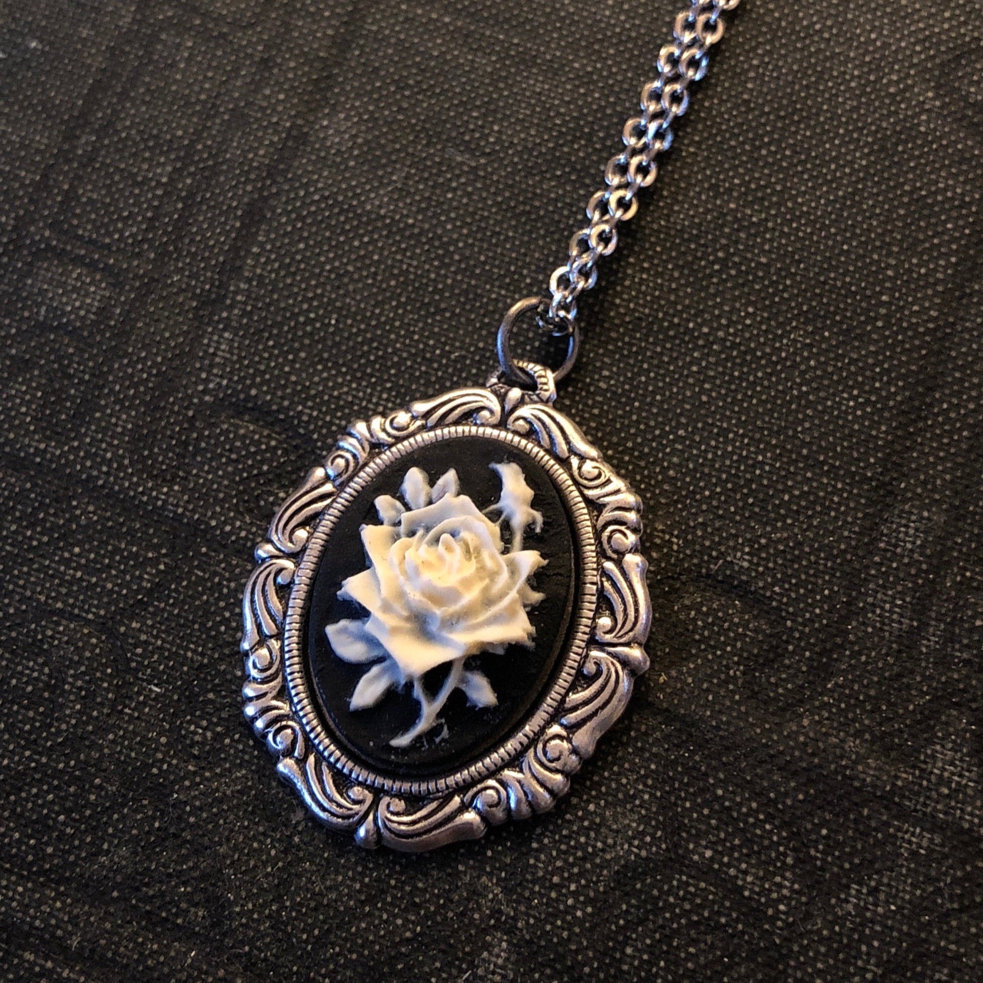 Rose Cameo Necklace