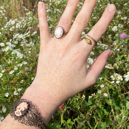 Skeleton Lady Cuff Bracelet