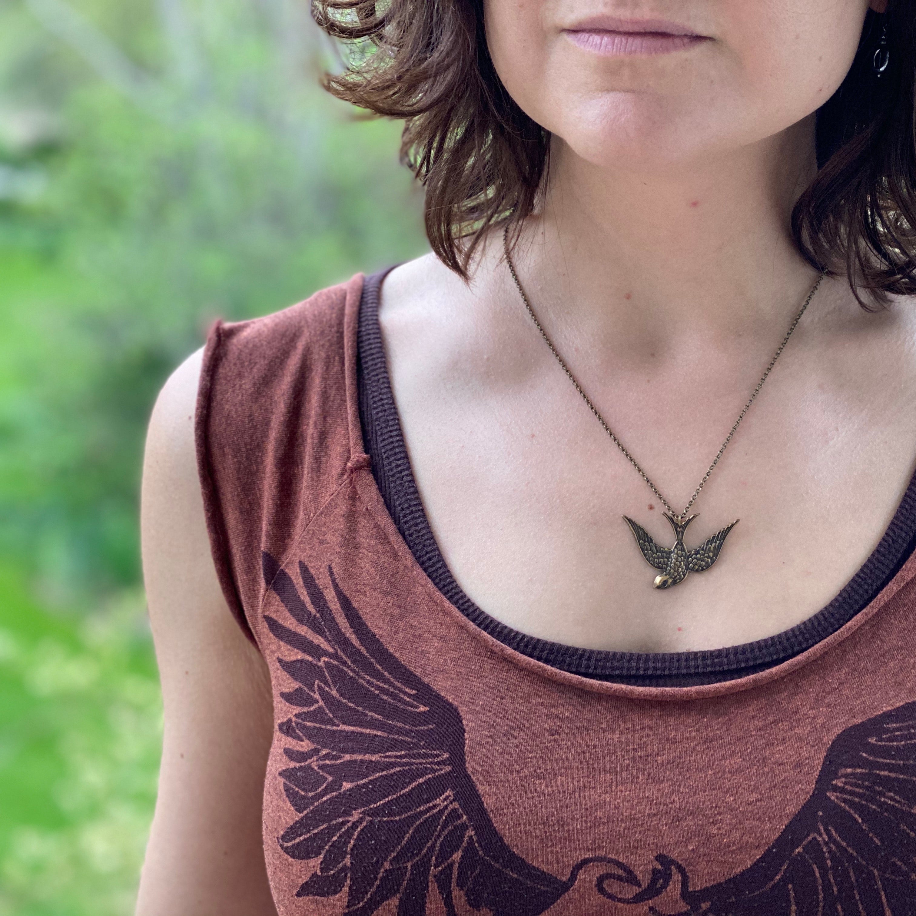 Swooping Bird Necklace