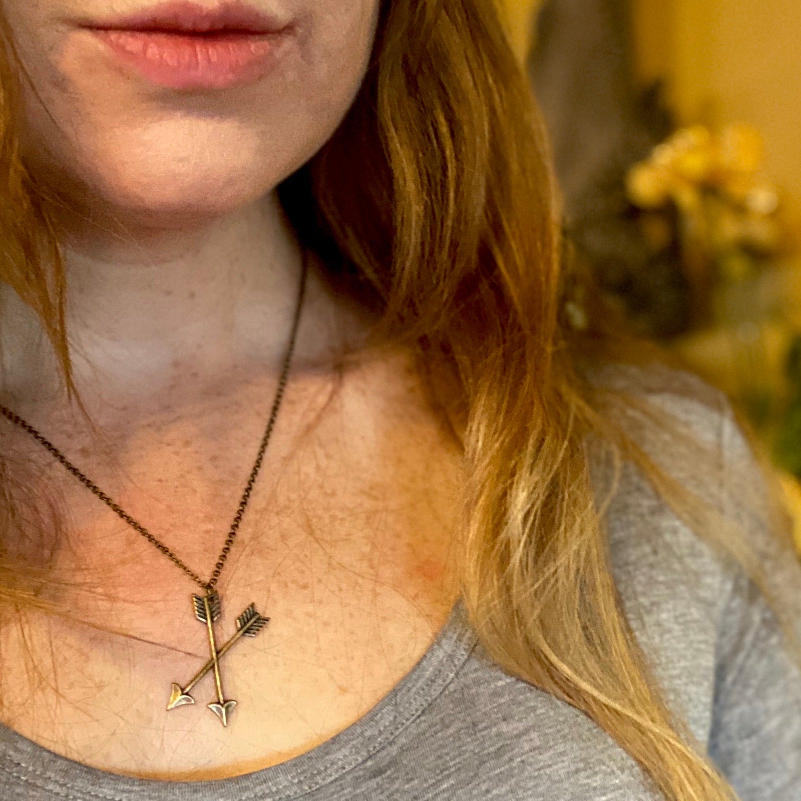 Crossed Arrows Necklace