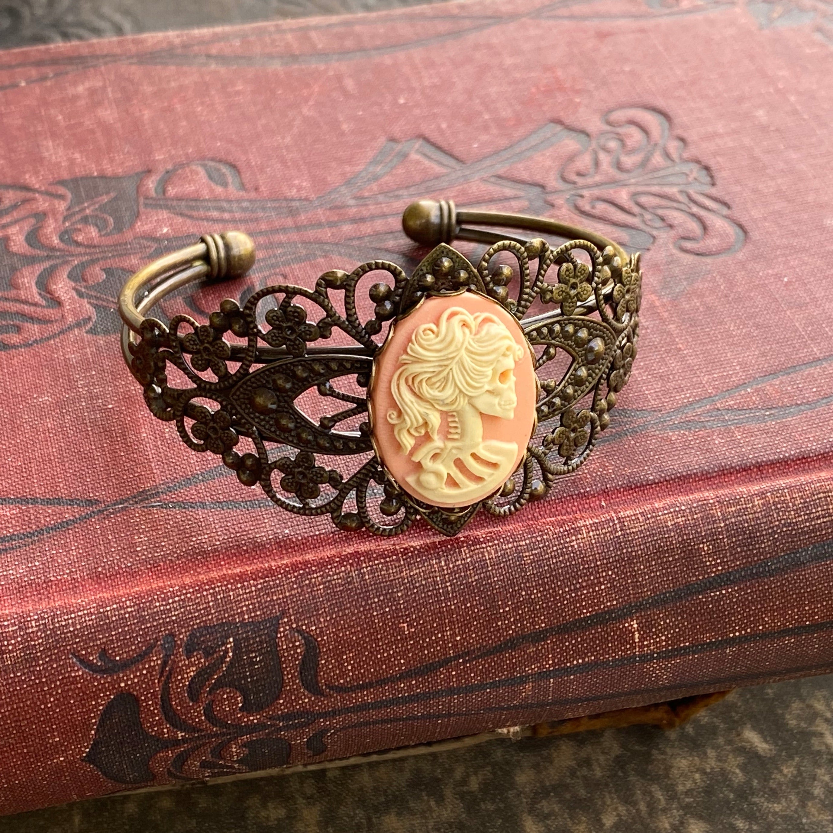 Skeleton Lady Cuff Bracelet