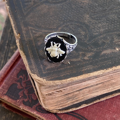 Honey Bee Cameo Ring