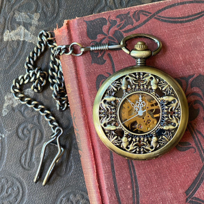 Koi Mechanical Pocket Watch