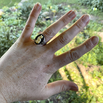 Cat Cameo Ring