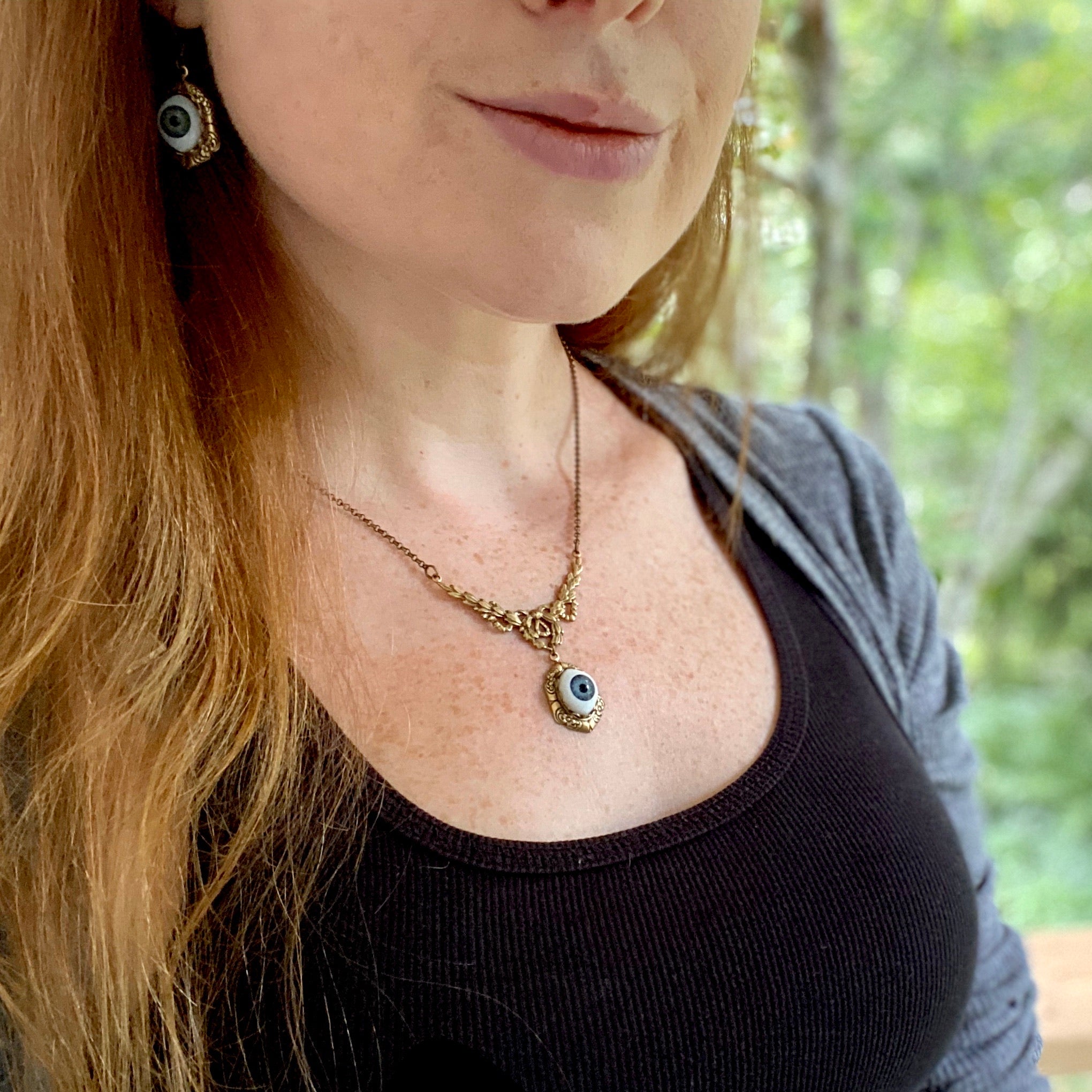 Eyeball Filigree Necklace