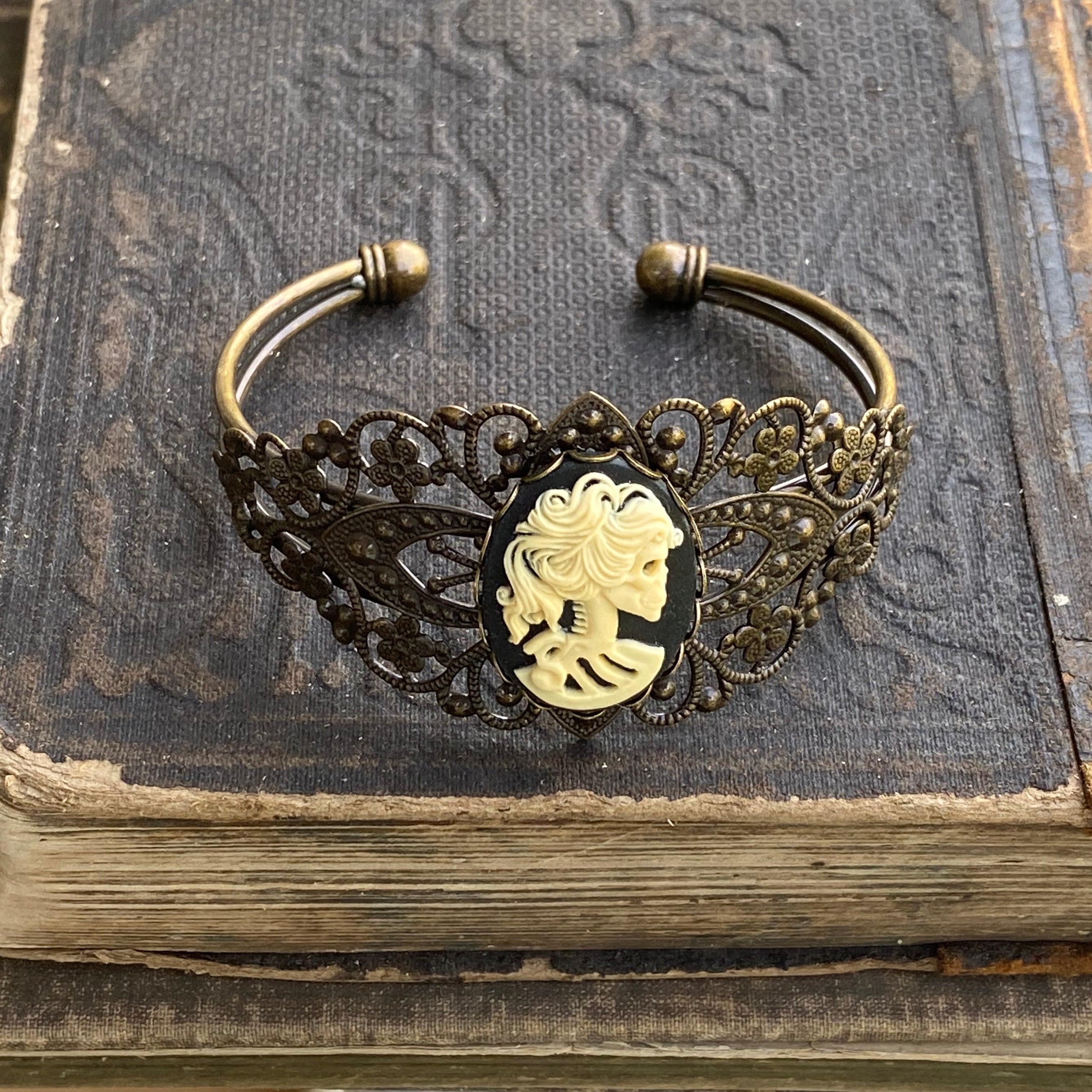 Skeleton Lady Cuff Bracelet