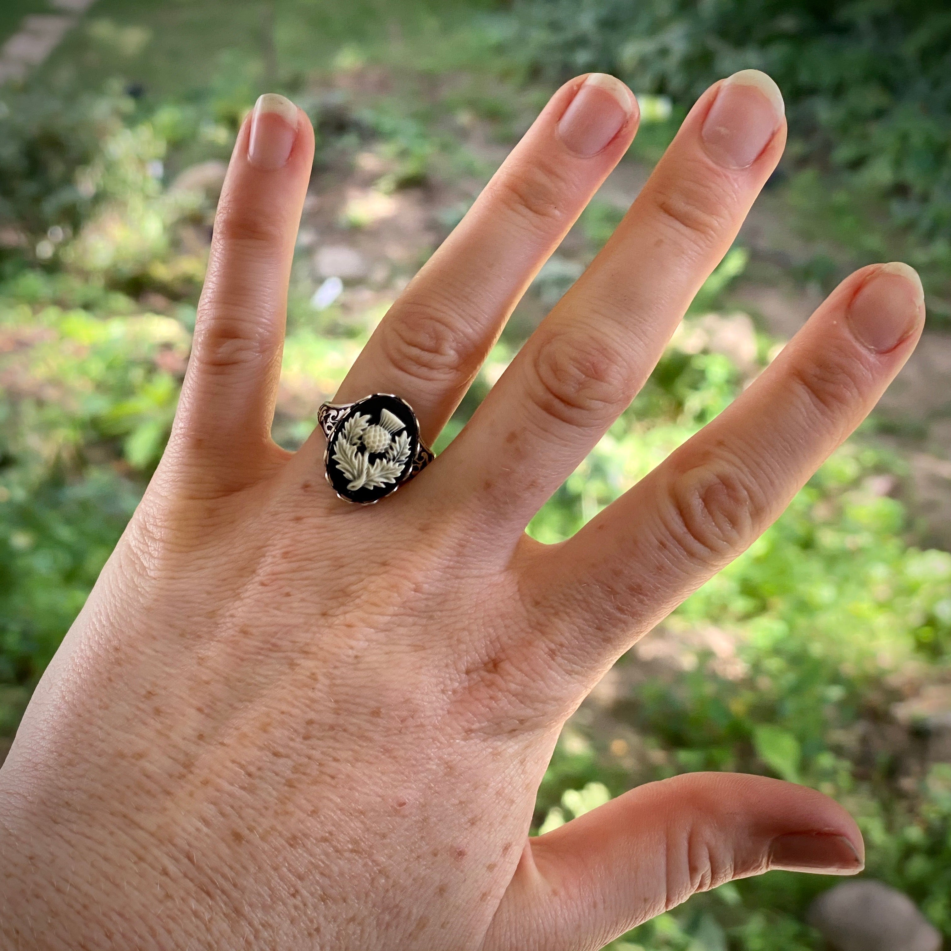 Honey Bee Cameo Ring