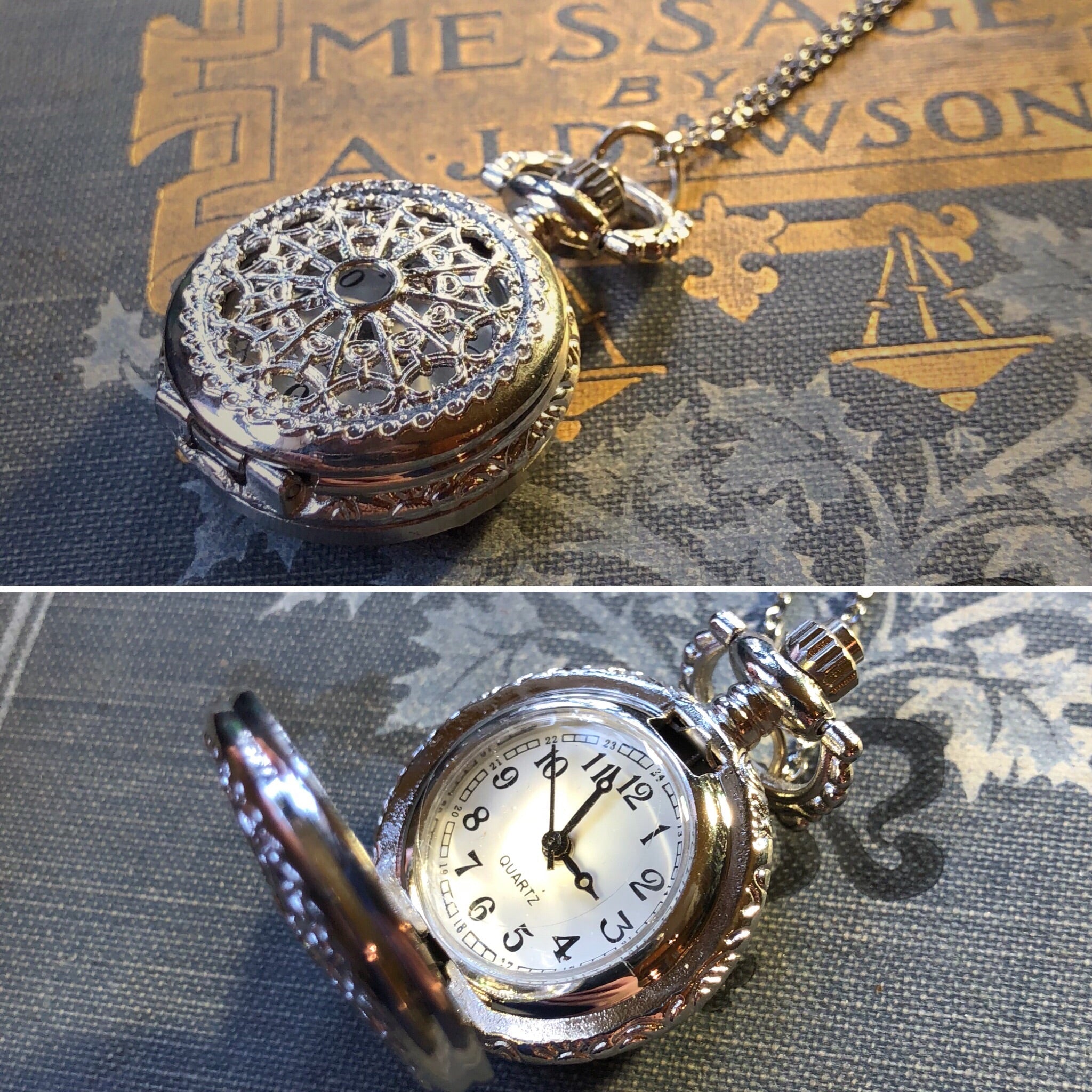 FobTime Vintage Watch Necklace Steampunk Skeleton India | Ubuy