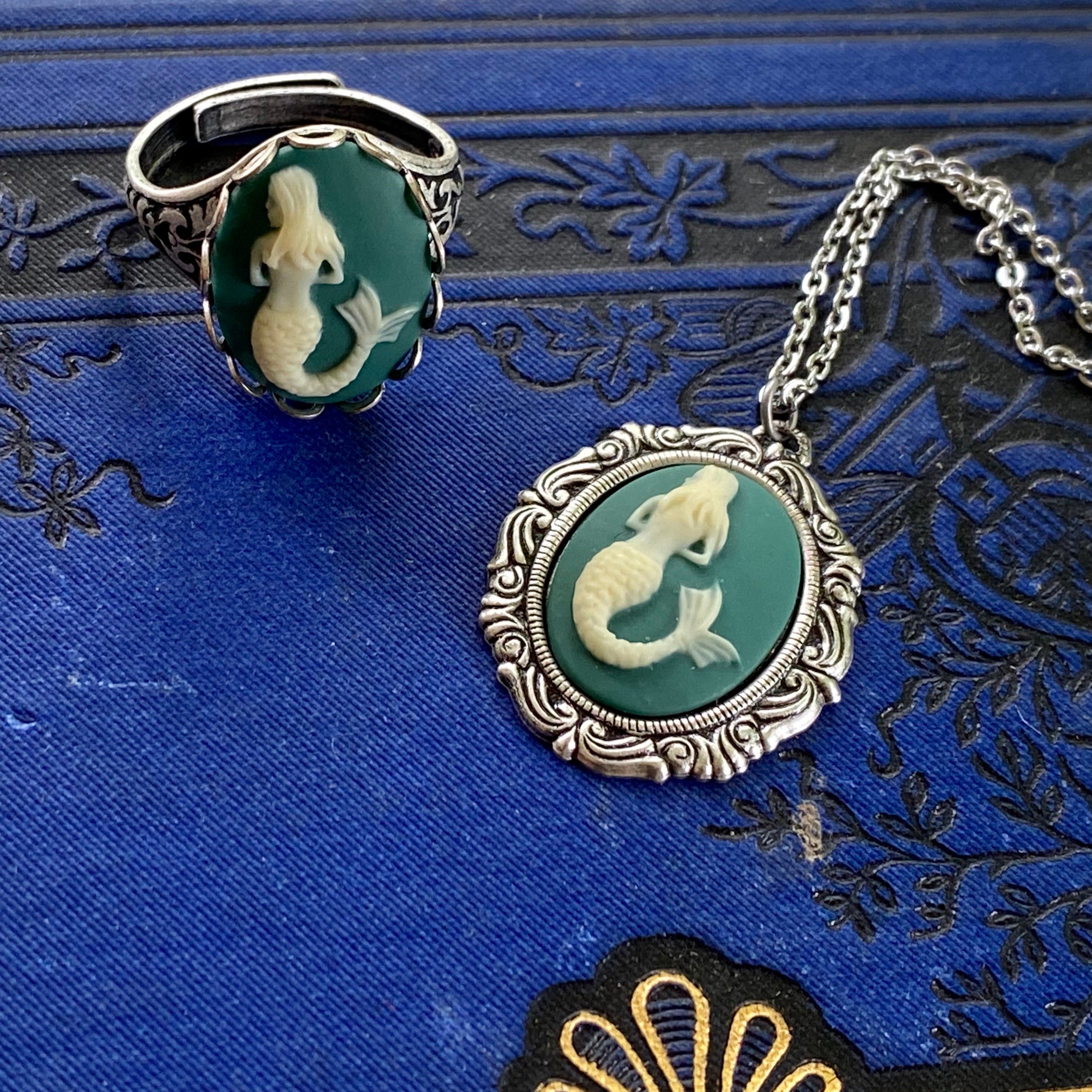 Mermaid Cameo Necklace