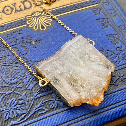 Citrine Quartz Necklace